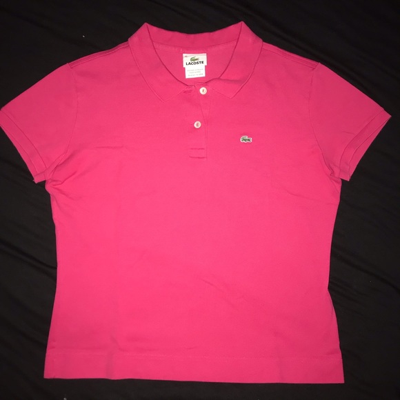 Lacoste | Tops | Hot Pink Lacoste Polo 